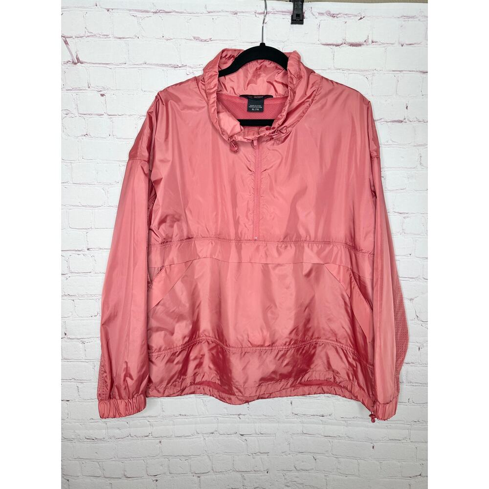 NEW Mondetta Outdoor Project Woven Popover Jacket Slate Rose Pink Womens XL NWT